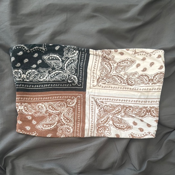 Paisley Bandana Tube Top - Picture 1 of 3